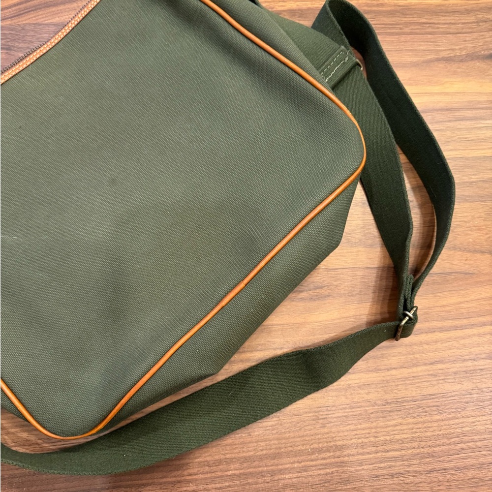 Vintage Burberry Canvas Crossbody Bag Green - Picture 6 of 8